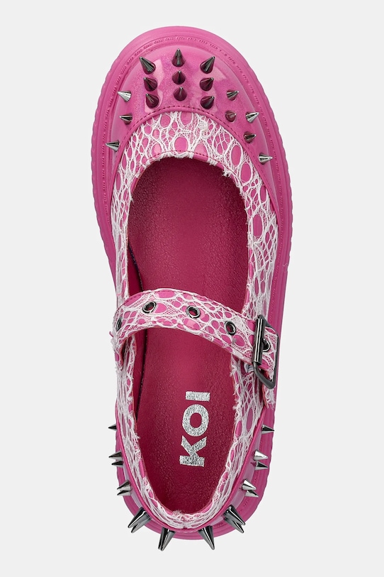 Koi Footwear ballerine Candyfloss Demon Spiked Stomper rosa AK49