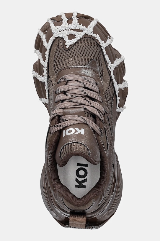 Koi Footwear sneakersy Forest Lines Mega Chunky brązowy LS01