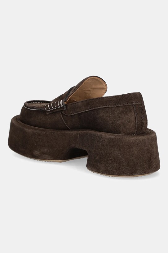 Παπούτσια Μοκασίνια σουέτ JW Anderson Platform Moccasin FW0169.LA0240.600 καφέ