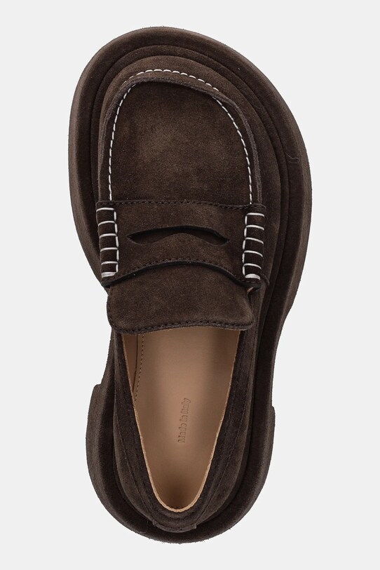 Μοκασίνια σουέτ JW Anderson Platform Moccasin καφέ FW0169.LA0240.600