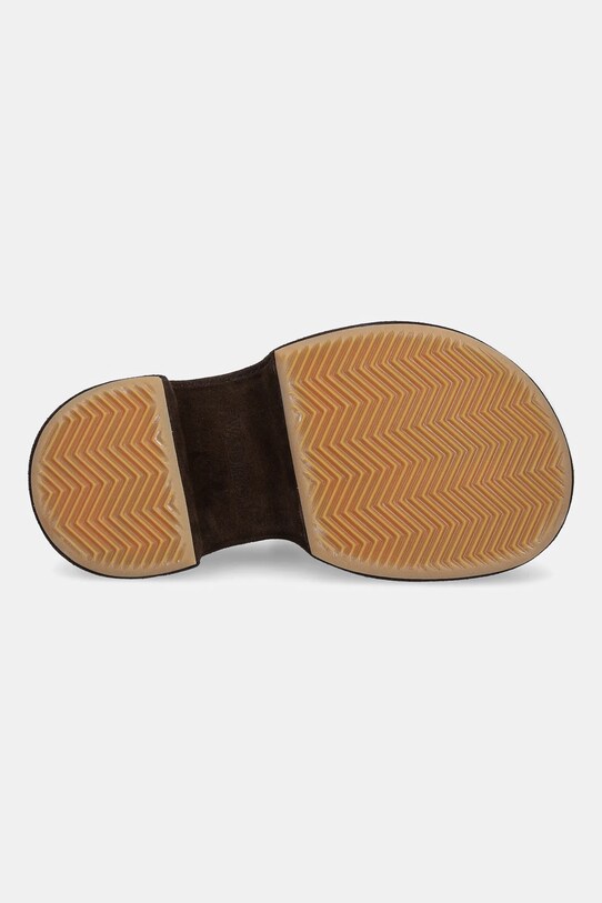 Μοκασίνια σουέτ JW Anderson Platform Moccasin FW0169.LA0240.600 καφέ