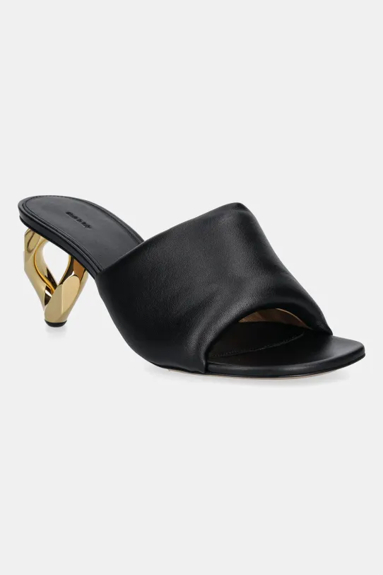 Kožené šľapky JW Anderson Chain Heel Open Mule iný hnedá SN0076.LA0161.999