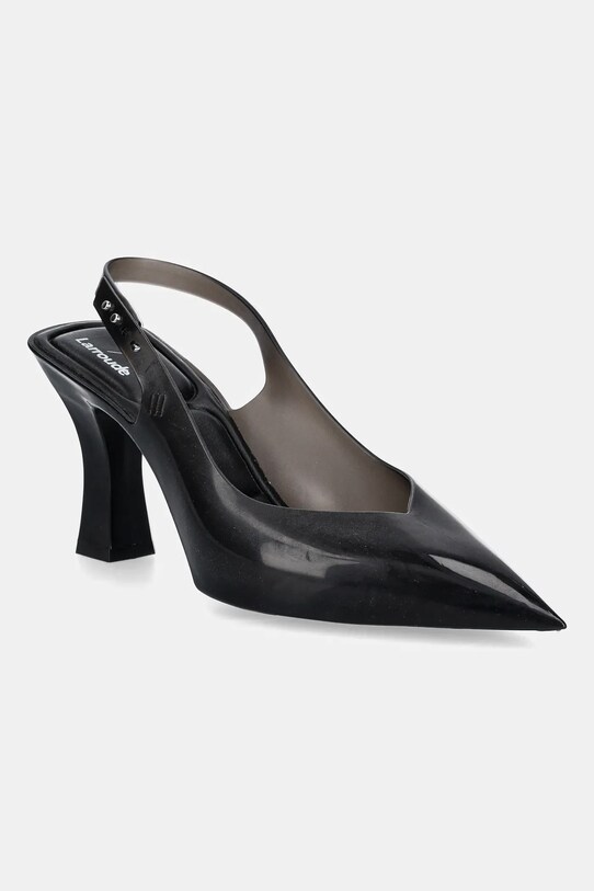 Melissa pantofi cu toc MELISSA SLINGBACK HEEL + LARROUDE calcai expus negru M.33606