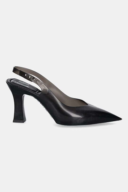 Melissa pantofi cu toc MELISSA SLINGBACK HEEL + LARROUDE M.33606 negru SS25