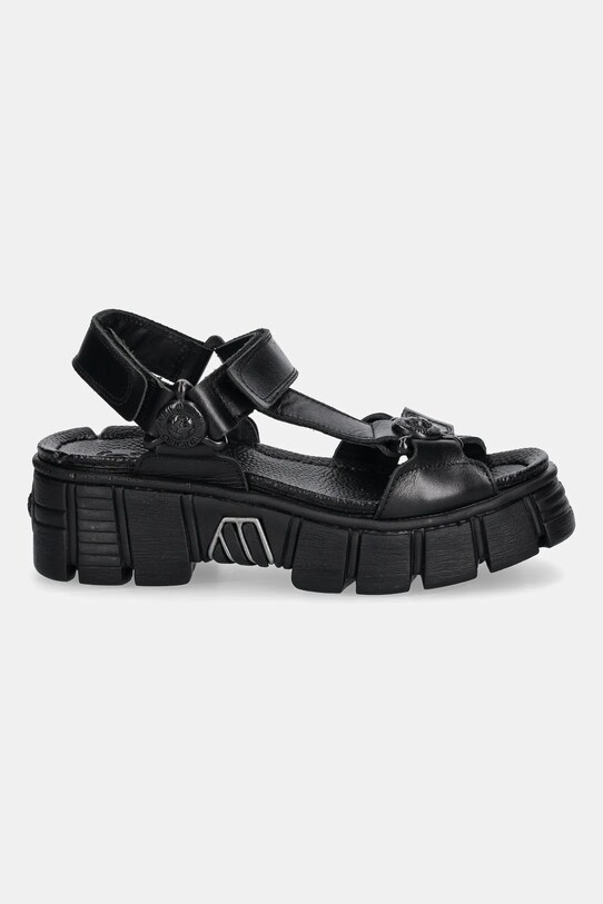 Kožené sandále New Rock NOMADA M.BIOS130.C2 čierna SS25