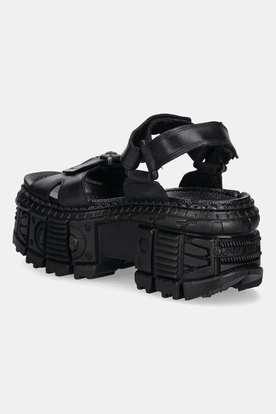 Παπούτσια Δερμάτινα σανδάλια New Rock ITALI M.BIOS130.C7 μαύρο