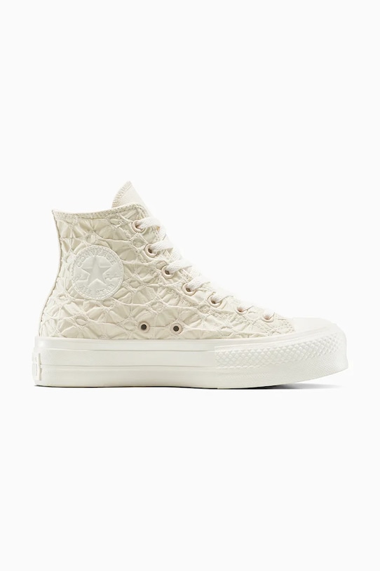 Converse sportcipő Chuck Taylor All Star Lift lapos bézs A13523C