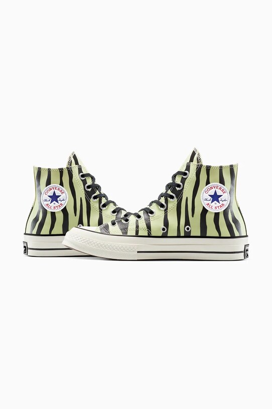 Converse teniși Chuck 70 Glow In The Dark Zebra bej A15032C