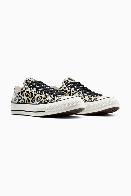 Converse teniși Chuck 70 Glow In The Dark Leopard A15033C bej SS25