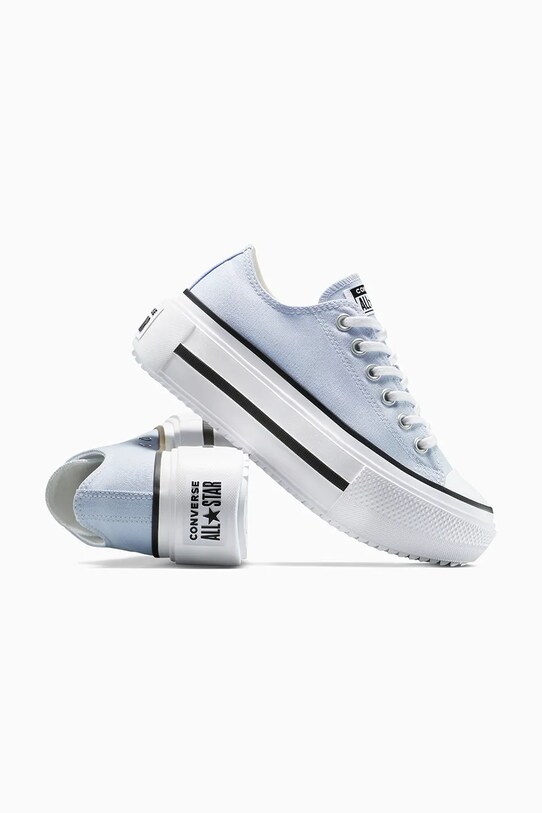 Tenisky Converse Chuck Taylor All Star Lift Double Stack modrá A16285C
