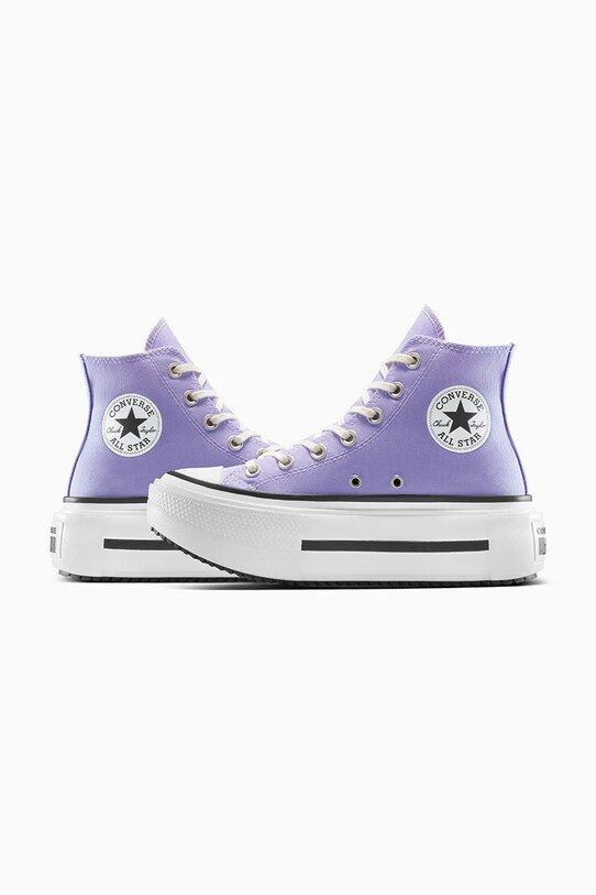 Converse sportcipő Chuck Taylor All Star Lift Double Stack lila A15206C
