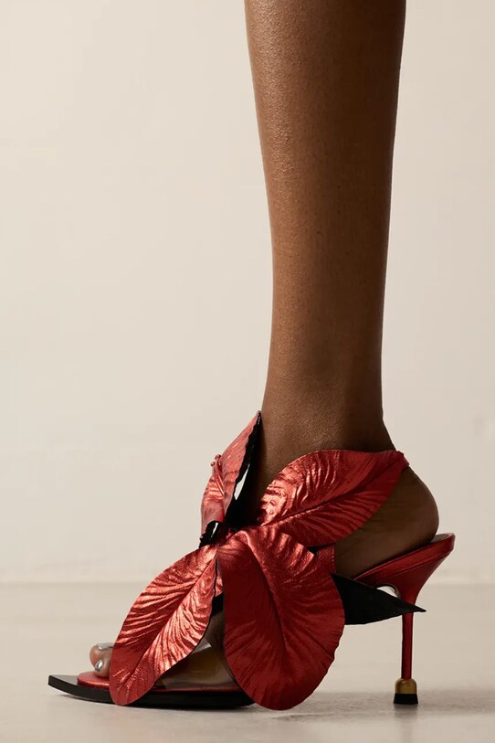 Vanda Novak sandale de piele Daisy Daisy.Cherry.Red