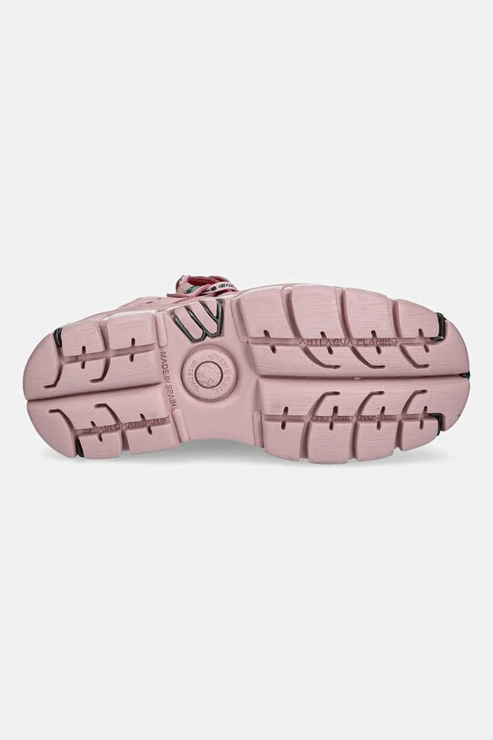 New Rock sneakers din piele întoarsă Nobuk Rosa, Tower Rosa C73 E14 Acero M.106.C158 roz