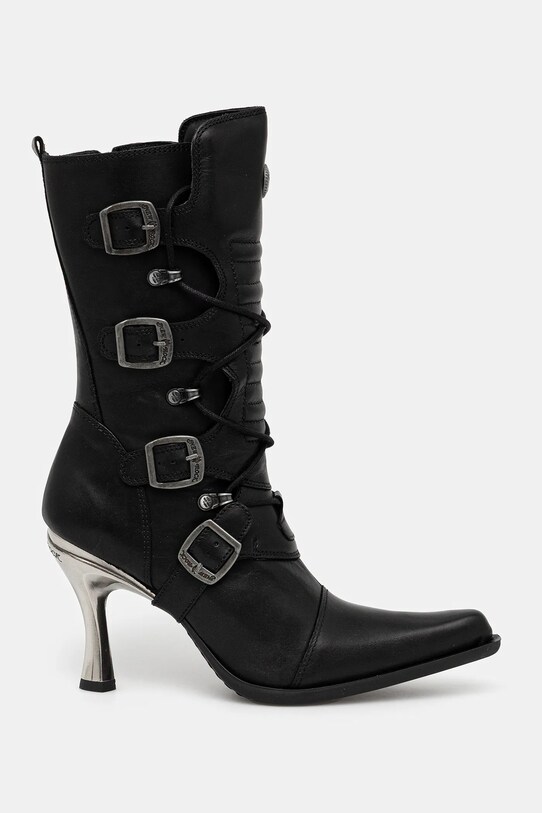 Кожени боти New Rock M.9373.S2 черен SS25
