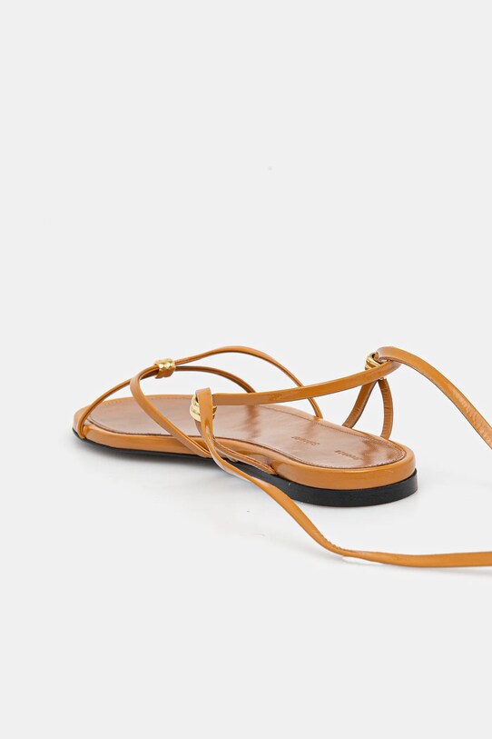 Обувь Кожаные сандалии Proenza Schouler Coil SH25S048.L004FR.211 коричневый