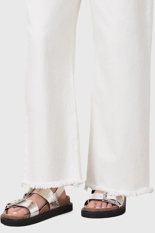AllSaints sandały skórzane Isla Sandal W044FC.SLV
