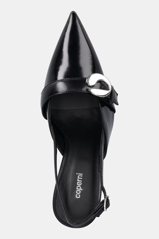 Coperni stilettos de piele Slingback Belt Heel negru COPSH82F6052