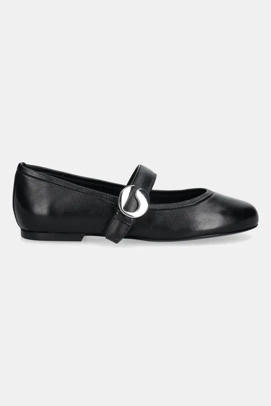Coperni baleriny skórzane Ballerina Belt Flat COPSH74F6016 czarny SS25