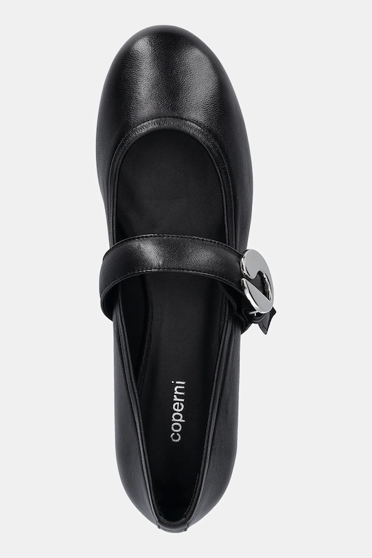 Coperni balerini de piele Ballerina Belt Flat negru COPSH74F6016