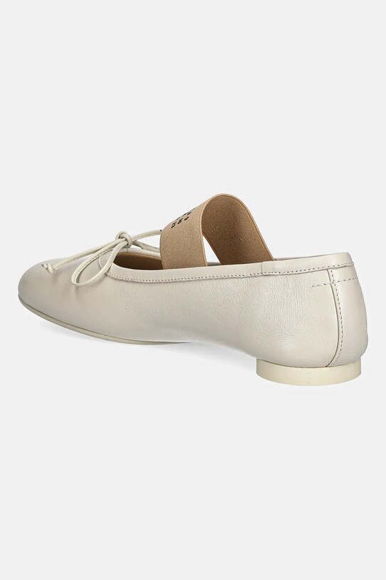 Obuwie MM6 Maison Margiela baleriny skórzane S59WZ0099.P3628.T2012 beżowy