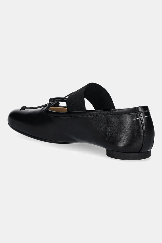 Încălțăminte MM6 Maison Margiela balerini de piele S59WZ0099.P3628.T8013 negru