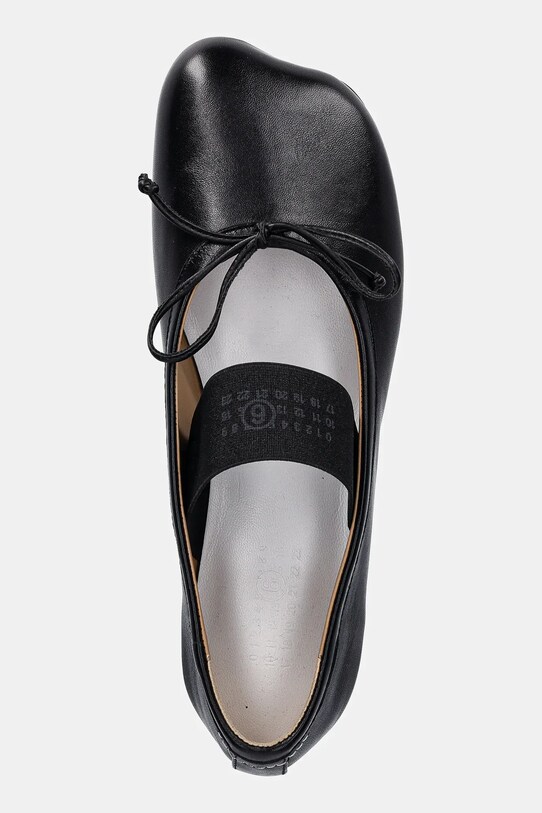 MM6 Maison Margiela balerini de piele negru S59WZ0099.P3628.T8013