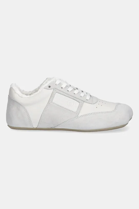 MM6 Maison Margiela sneakersy skórzane S66WS0106.P6435.T1003 szary SS25