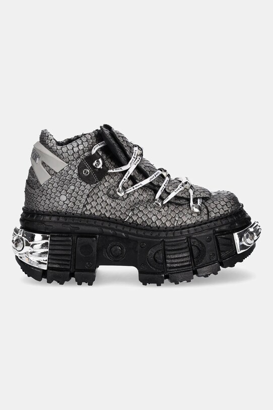 New Rock sneakersy skórzane M.106WALL.C40 szary SS25