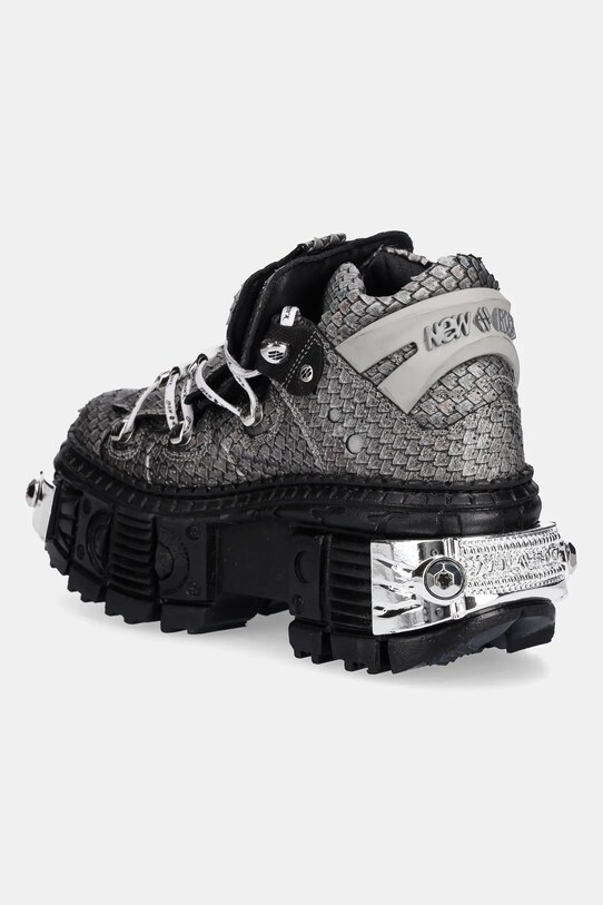 Obuwie New Rock sneakersy skórzane M.106WALL.C40 szary