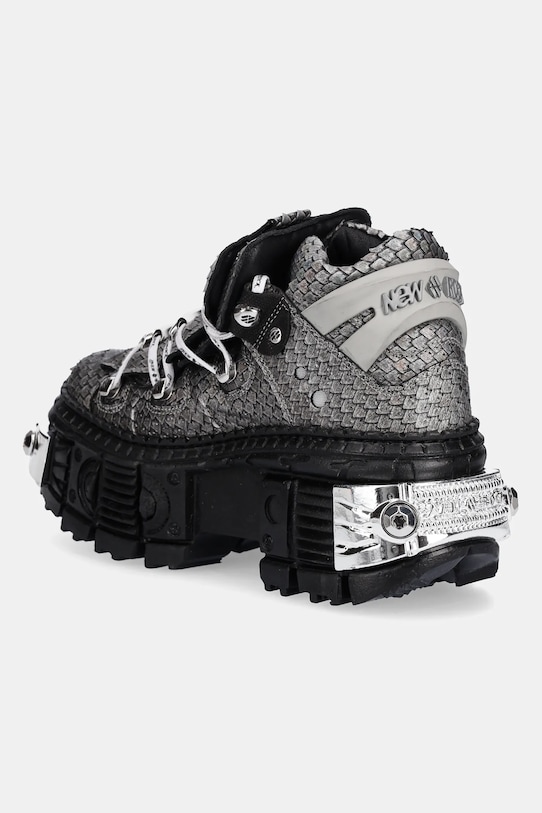 Scarpe New Rock sneakers in pelle M.106WALL.C40 grigio