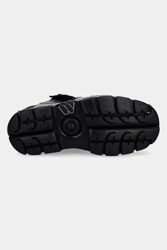 Кожаные кроссовки New Rock NOMADA NEGRO, TOWER NEGRO ACERO M.285C.S1 чёрный