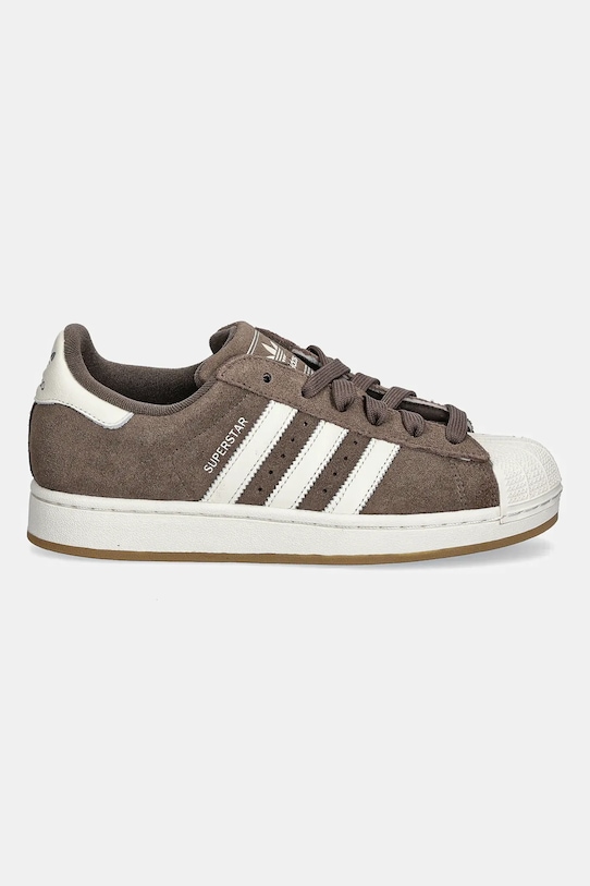 Semišové tenisky adidas Originals Superstar II W HQ4915 hnedá AW25