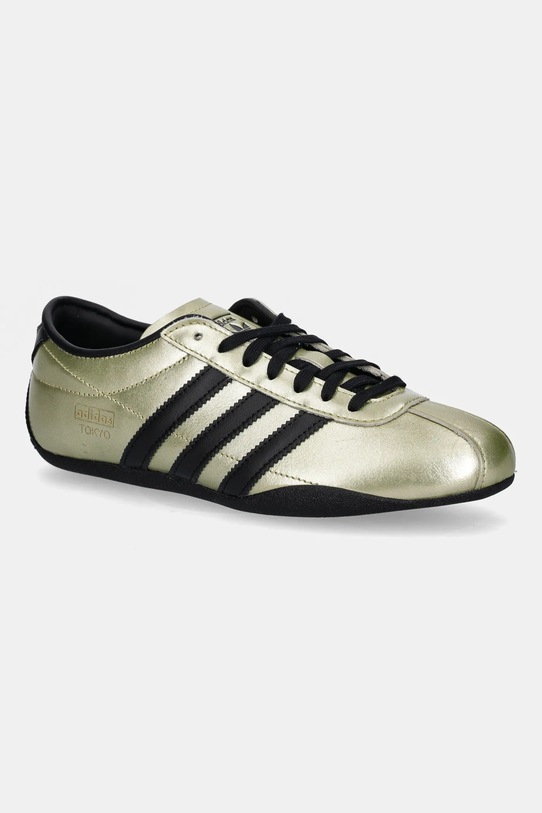 adidas Originals sneakersy skórzane Tokyo W płaska złoty JQ0594