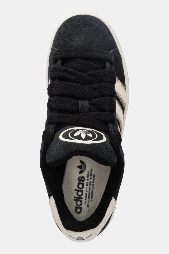 adidas Originals sneakers din piele întoarsă Campus0S W negru JQ5806
