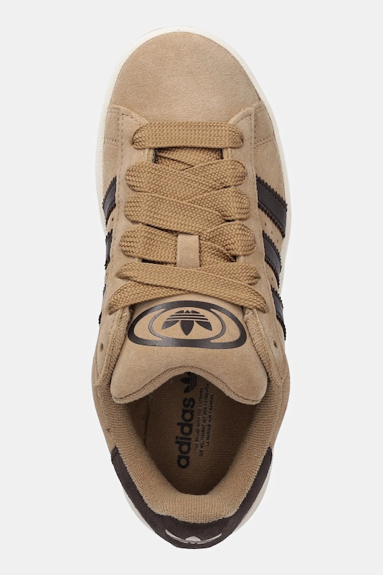 Semišové tenisky adidas Originals Campus 00S W zelená JQ8289