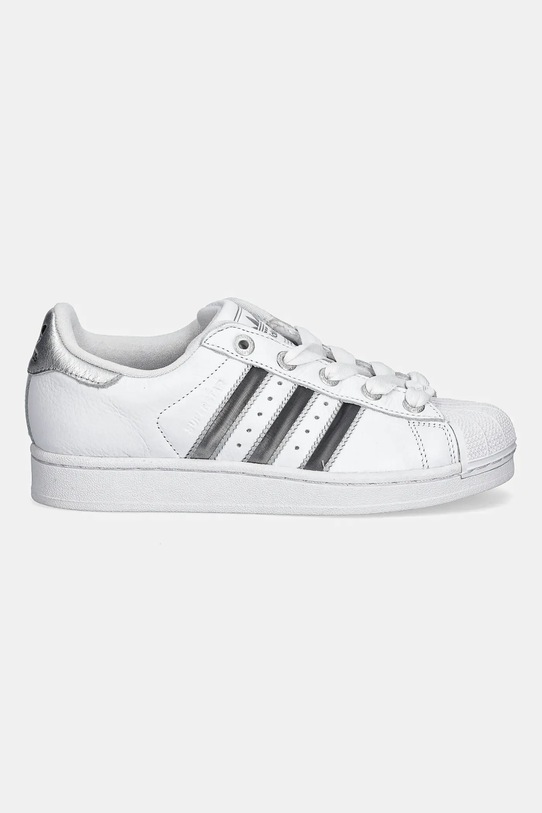 Шкіряні кросівки adidas Originals Superstar II W JR4233 білий AW25