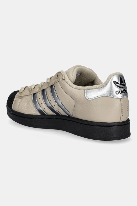 Obuwie adidas Originals sneakersy skórzane Superstar II W JR4234 beżowy