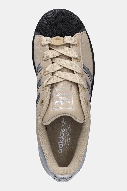 adidas Originals sneakersy skórzane Superstar II W beżowy JR4234