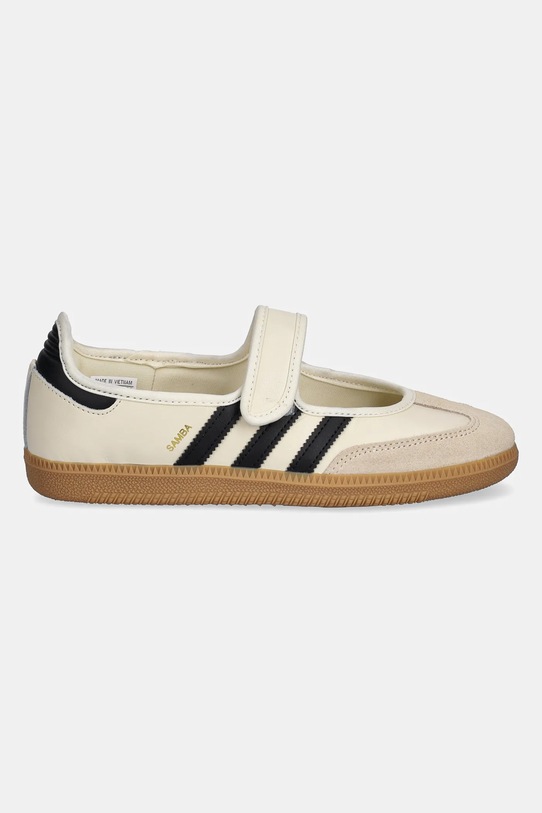 Шкіряні балетки adidas Originals Samba Jane W JR7338 бежевий AW25