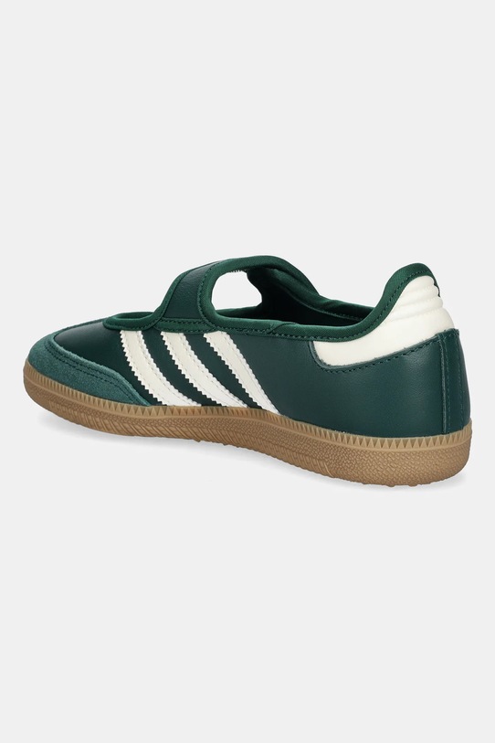 Obuwie adidas Originals baleriny skórzane dziecięce Samba Jane W JR7340 zielony