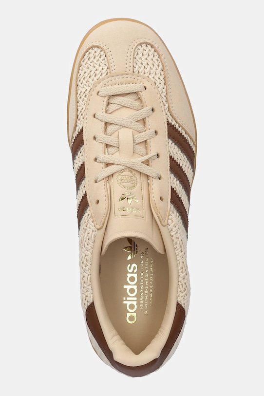 Маратонки adidas Originals Gazelle Indoor W бежов JS1418