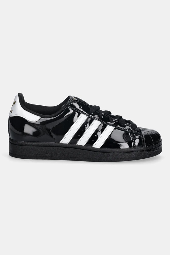 adidas Originals sneakersy skórzane Superstar II W JS4009 czarny AW25
