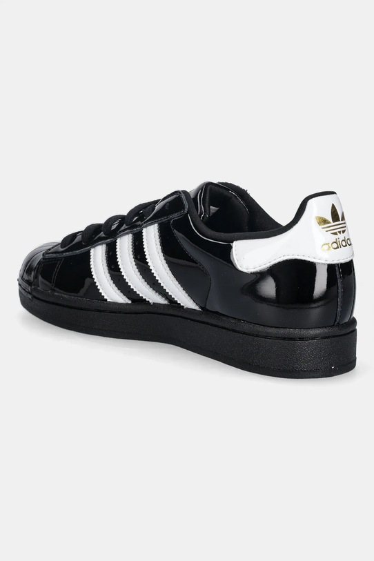 Obuwie adidas Originals sneakersy skórzane Superstar II W JS4009 czarny