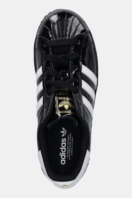 adidas Originals sneakersy skórzane Superstar II W czarny JS4009