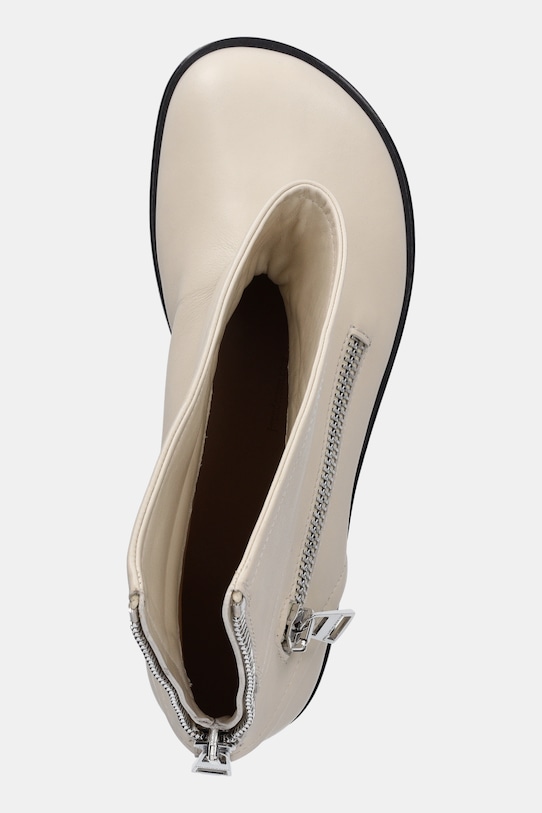 JW Anderson leather ankle boots Biker Boot beige BT0101.LA0268