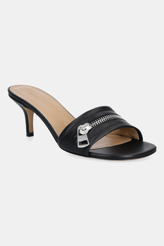 JW Anderson leather sliders Biker Heel Sandal others black SN0105.LA0268