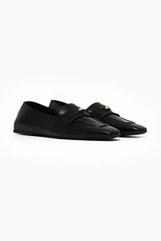 Шкіряні мокасини Vanda Novak Linda Linda.Wet.Black чорний SS25