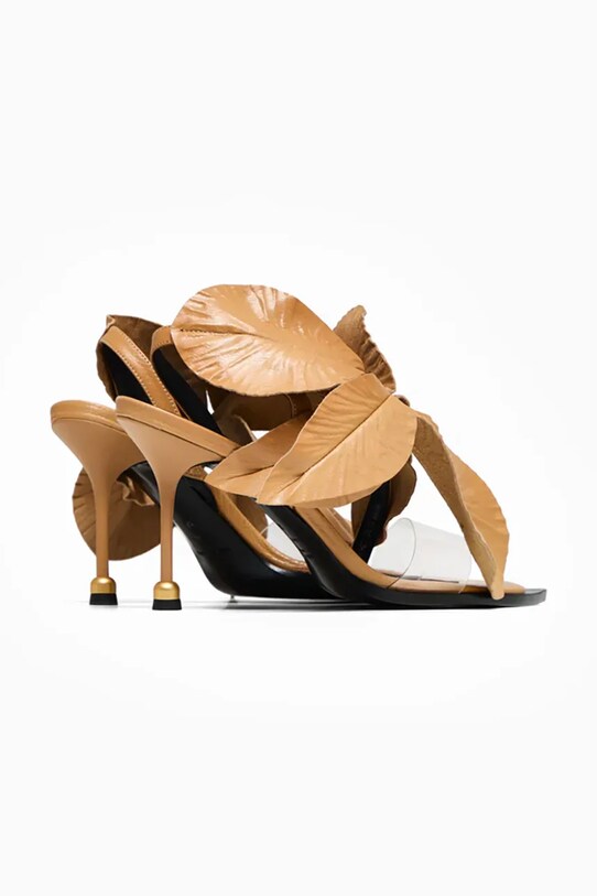 Obuwie Vanda Novak sandały skórzane Daisy Daisy.Camel.Beige beżowy