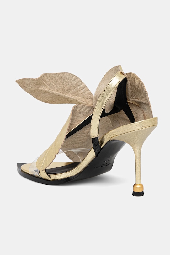 Obuwie Vanda Novak sandały skórzane Daisy Platinum Gold Daisy.Platinum.Gold złoty