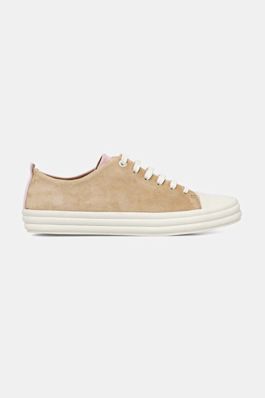 Σουέτ sneakers Camper TWS K200980.015 μπεζ SS25